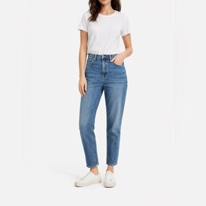 Everlane High Waist Straight Ankle Jeans Size 29 Blue Denim